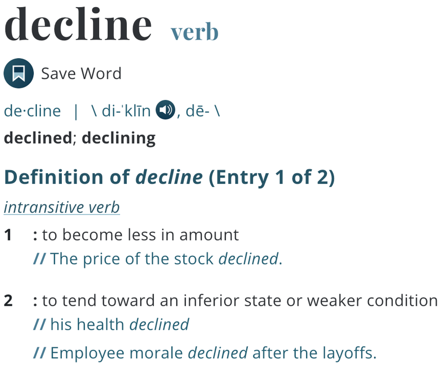 decline