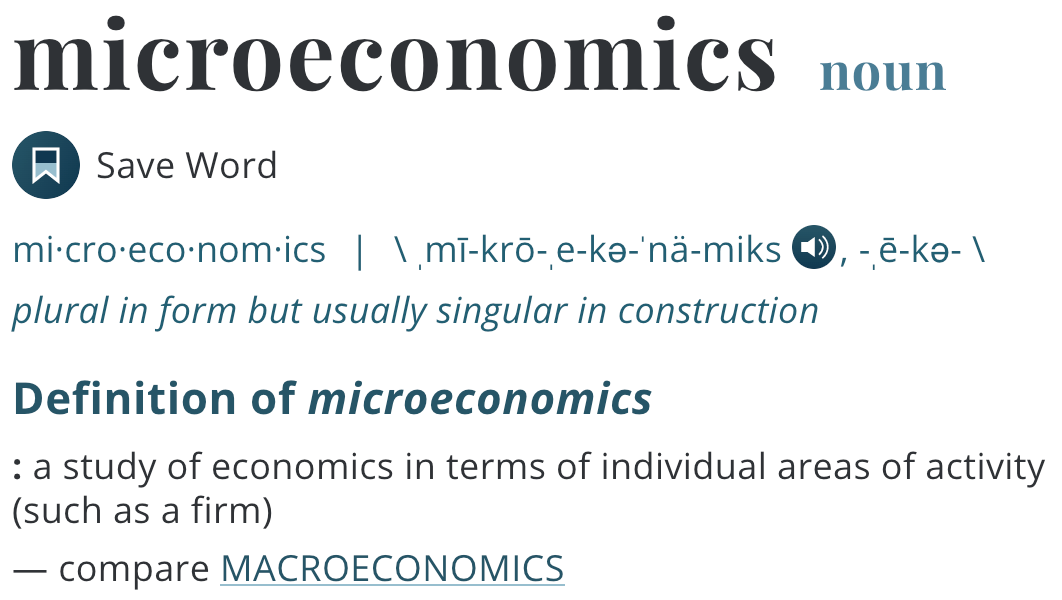 microeconomics